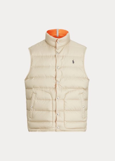 Men's Polo Ralph Lauren Reversible Down Vests | 972806SRD